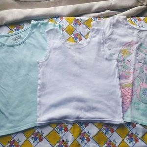 **Girl's 3-piece T-shirts & Undershirt